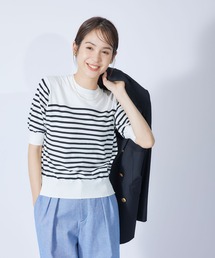 ROPE' | 5分袖ニットプルオーバー(Tシャツ/カットソー)