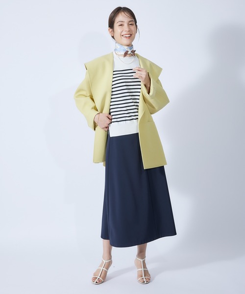 ROPE'（ロペ）の「5分袖ニットプルオーバー（Tシャツ/カットソー・レディース・ホワイト系その他2/ベージュ系その他2/ミント/ネイビー/ピンク系その他2/ホワイト/オレンジ/サックスブルー・38）」の13枚目の写真