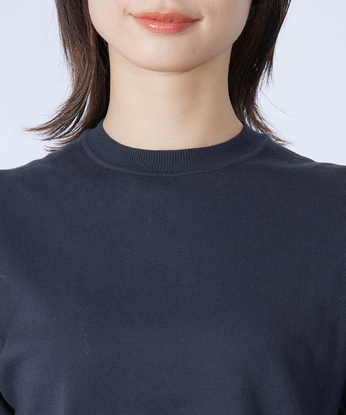 ROPE'（ロペ）の「5分袖ニットプルオーバー（Tシャツ/カットソー・レディース・ホワイト系その他2/ベージュ系その他2/ミント/ネイビー/ピンク系その他2/ホワイト/オレンジ/サックスブルー・38）」の17枚目の写真