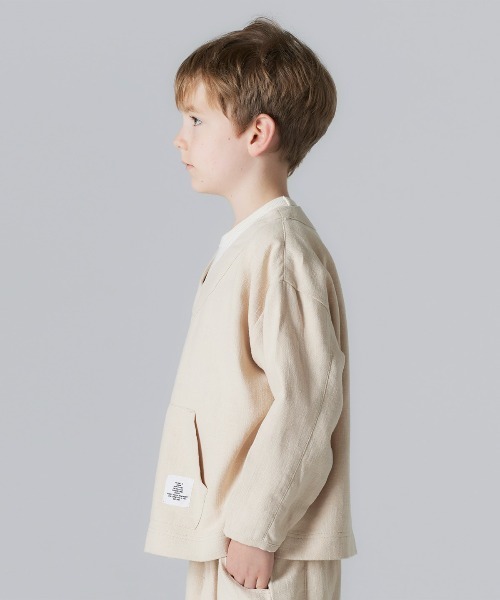 Smoothy（スムージー）の「Smoothy Mexican pullover shirts / スムージー メキシカンプルオーバーシャツ（シャツ/ブラウス・キッズ・サックスブルー/アイボリー/チャコールグレー・XL/S/M/L）」の5枚目の写真