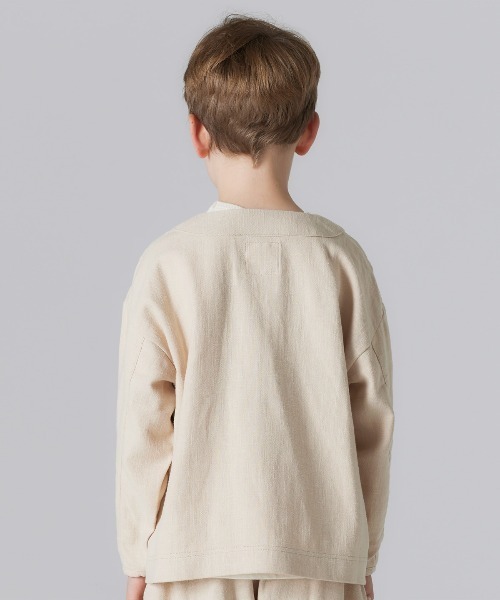 Smoothy（スムージー）の「Smoothy Mexican pullover shirts / スムージー メキシカンプルオーバーシャツ（シャツ/ブラウス・キッズ・サックスブルー/アイボリー/チャコールグレー・XL/S/M/L）」の6枚目の写真