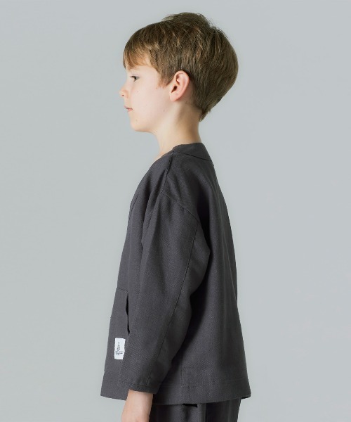 Smoothy（スムージー）の「Smoothy Mexican pullover shirts / スムージー メキシカンプルオーバーシャツ（シャツ/ブラウス・キッズ・サックスブルー/アイボリー/チャコールグレー・XL/S/M/L）」の9枚目の写真