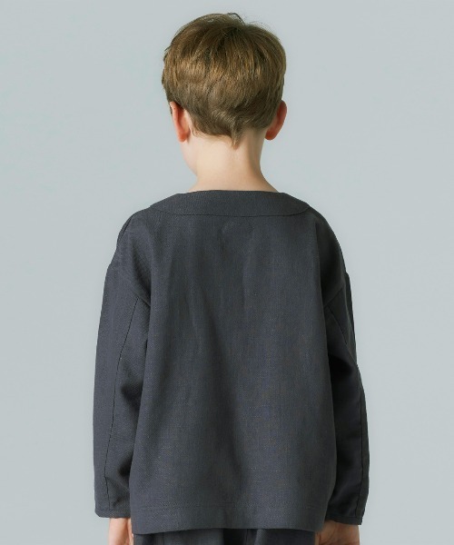 Smoothy（スムージー）の「Smoothy Mexican pullover shirts / スムージー メキシカンプルオーバーシャツ（シャツ/ブラウス・キッズ・サックスブルー/アイボリー/チャコールグレー・XL/S/M/L）」の10枚目の写真