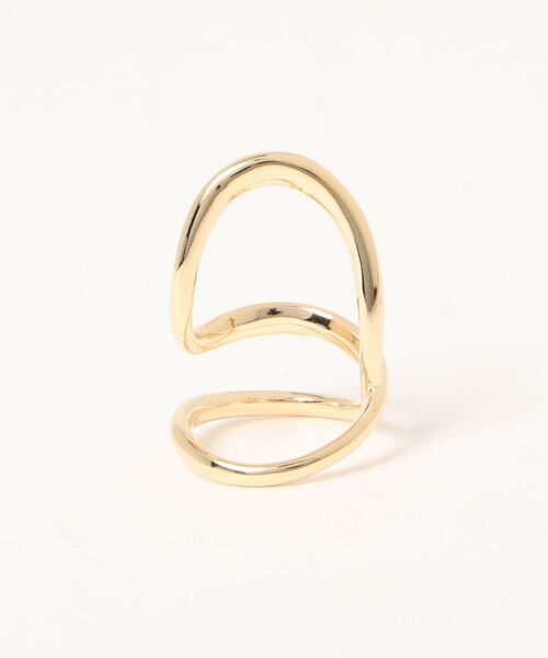 y/m by misato（イムバイミサト）の「ウェーブリング（リング・レディース・シルバー/ゴールド・FREE）」の4枚目の写真
