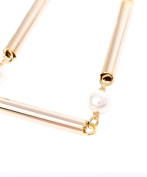 Narcissus（ナルシス）の「【Narcissus】パイプパールネックレス（ネックレス・レディース・シルバー/ゴールド・FREE）」の4枚目の写真