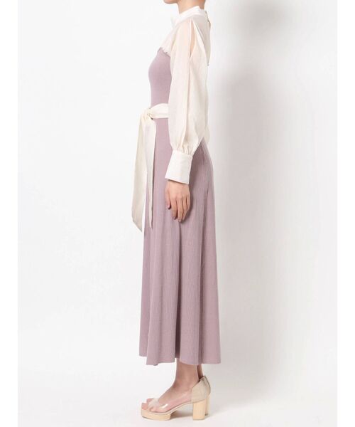 LAGUNAMOON（ラグナムーン）の「ビスチェニットドッキングワンピース（ワンピース・レディース・ベージュ/イエロー/ラベンダー・SMALL/MEDIUM）」の5枚目の写真