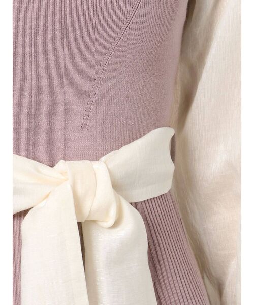 LAGUNAMOON（ラグナムーン）の「ビスチェニットドッキングワンピース（ワンピース・レディース・ベージュ/イエロー/ラベンダー・SMALL/MEDIUM）」の12枚目の写真