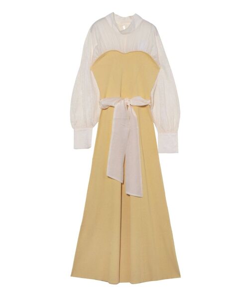 LAGUNAMOON（ラグナムーン）の「ビスチェニットドッキングワンピース（ワンピース・レディース・ベージュ/イエロー/ラベンダー・SMALL/MEDIUM）」の13枚目の写真