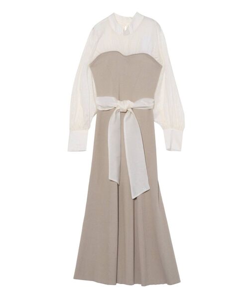 LAGUNAMOON（ラグナムーン）の「ビスチェニットドッキングワンピース（ワンピース・レディース・ベージュ/イエロー/ラベンダー・SMALL/MEDIUM）」の14枚目の写真