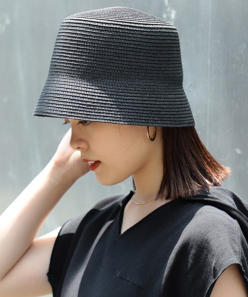 Ray BEAMS（レイビームス）の「Ray BEAMS / ペーパー ハット（ハット・レディース・ブラック/ブラウン・ONE SIZE）」の20枚目の写真