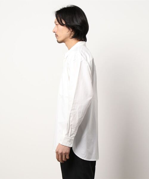 Grand PARK（グランドパーク）の「オーバーサイズオックスシャツ（シャツ/ブラウス・メンズ・ブルー/ホワイト/ネイビー・MEDIUM/LARGE）」の4枚目の写真