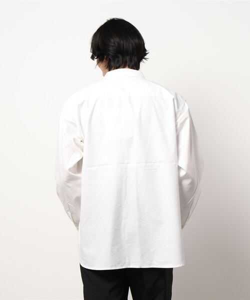 Grand PARK（グランドパーク）の「オーバーサイズオックスシャツ（シャツ/ブラウス・メンズ・ブルー/ホワイト/ネイビー・MEDIUM/LARGE）」の5枚目の写真