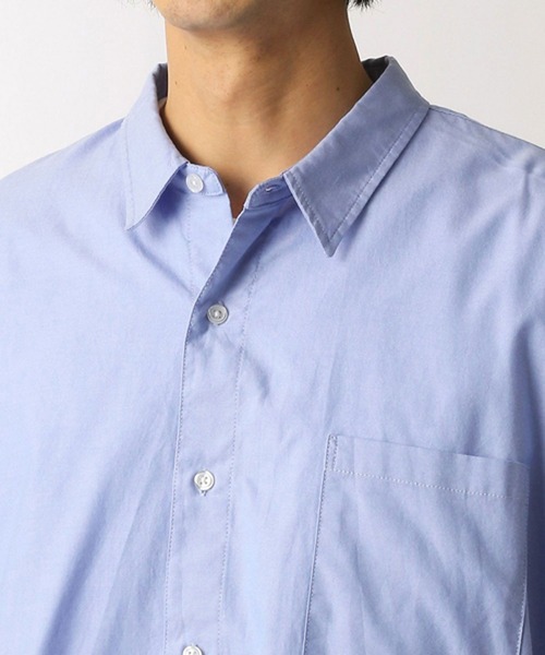 Grand PARK（グランドパーク）の「オーバーサイズオックスシャツ（シャツ/ブラウス・メンズ・ブルー/ホワイト/ネイビー・MEDIUM/LARGE）」の8枚目の写真