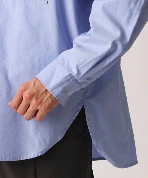 Grand PARK（グランドパーク）の「オーバーサイズオックスシャツ（シャツ/ブラウス・メンズ・ブルー/ホワイト/ネイビー・MEDIUM/LARGE）」の10枚目の写真