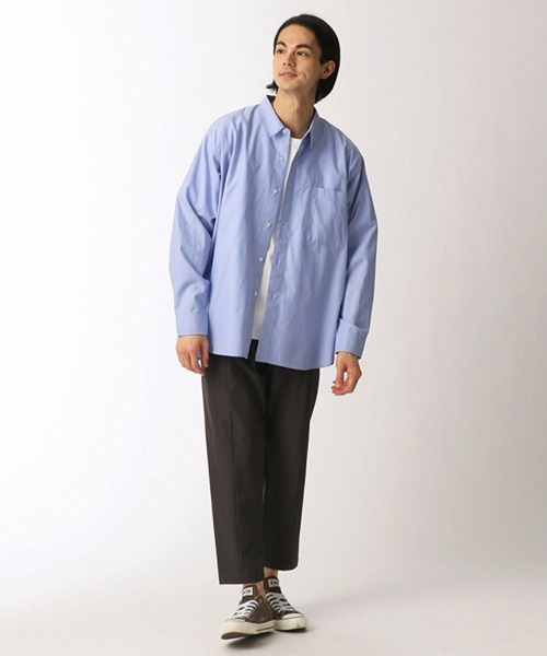 Grand PARK（グランドパーク）の「オーバーサイズオックスシャツ（シャツ/ブラウス・メンズ・ブルー/ホワイト/ネイビー・MEDIUM/LARGE）」の14枚目の写真