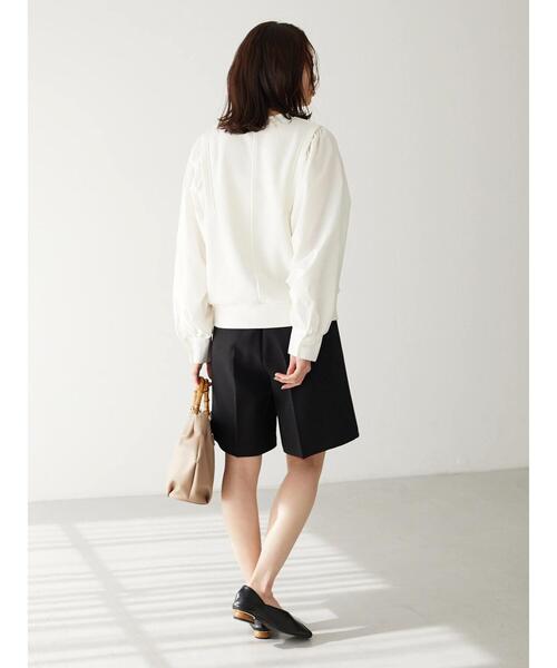 Green　Parks（グリーンパークス）の「・ELENCARE DUE ウラケ×フハクプルオーバー（Tシャツ/カットソー・レディース・イエロー/オフホワイト/オレンジ/チャコールグレー・FREE）」の10枚目の写真