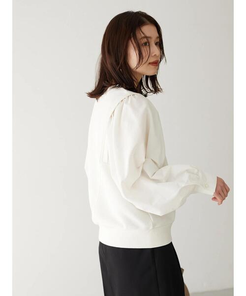 Green　Parks（グリーンパークス）の「・ELENCARE DUE ウラケ×フハクプルオーバー（Tシャツ/カットソー・レディース・イエロー/オフホワイト/オレンジ/チャコールグレー・FREE）」の12枚目の写真