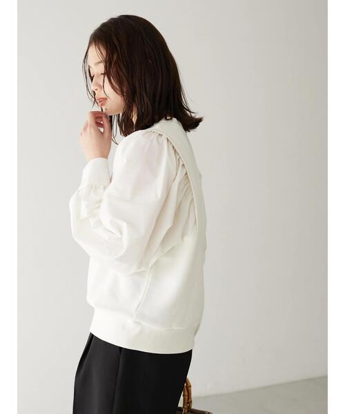 Green　Parks（グリーンパークス）の「・ELENCARE DUE ウラケ×フハクプルオーバー（Tシャツ/カットソー・レディース・イエロー/オフホワイト/オレンジ/チャコールグレー・FREE）」の13枚目の写真