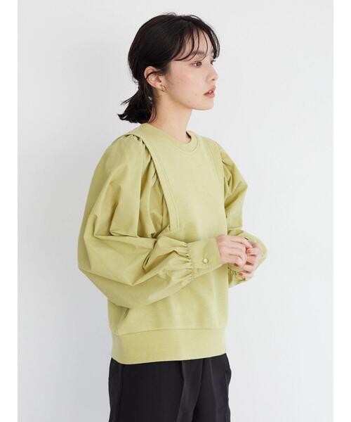 Green　Parks（グリーンパークス）の「・ELENCARE DUE ウラケ×フハクプルオーバー（Tシャツ/カットソー・レディース・イエロー/オフホワイト/オレンジ/チャコールグレー・FREE）」の18枚目の写真