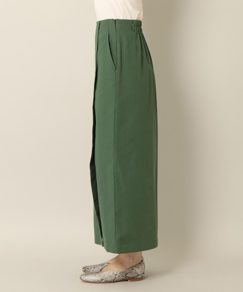 notch.（ノッチ）の「リネンライクIラインスカート（スカート・レディース・ブラック/ライム/グリーン・M/TM）」の8枚目の写真