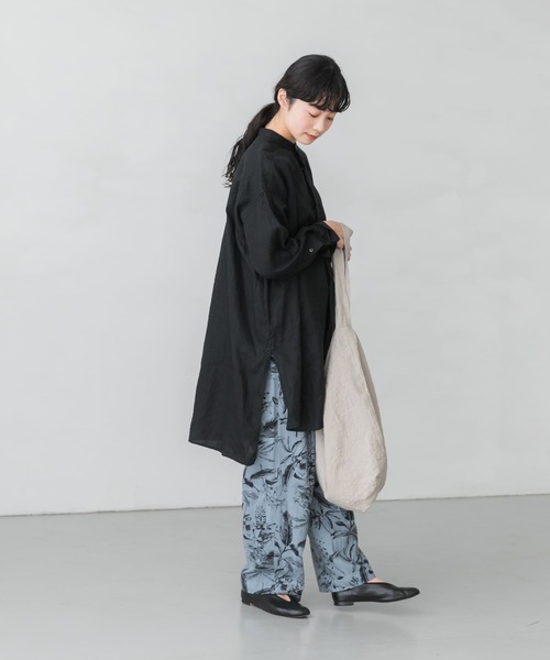 かぐれ（カグレ）の「リネンチュニックシャツ（チュニック