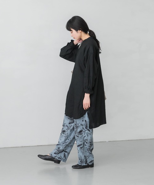 かぐれ　リネン　シャツ　チュニック リネンチュニックシャツ（シャツ/ブラウス）｜かぐれ（カグレ）の