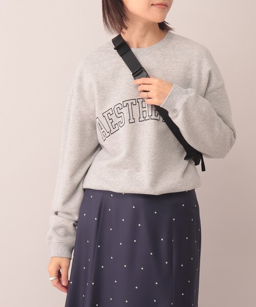 UNTITLED（アンタイトル）の「◆【STORY掲載】裏毛ロゴスウェット＜洗える＞（スウェット・レディース・グレー/オフホワイト/グリーン・02/00/44/48/04）」の13枚目の写真