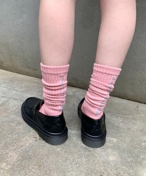 Kastane（カスタネ）の「バックラインソックス（ソックス/靴下・レディース・ライトグレー/サックスブルー/アイボリー/イエロー/ピンク・FREE）」の16枚目の写真