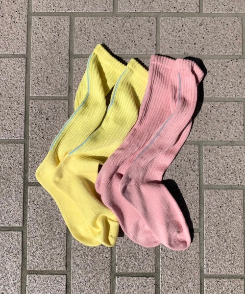 Kastane（カスタネ）の「バックラインソックス（ソックス/靴下・レディース・ライトグレー/サックスブルー/アイボリー/イエロー/ピンク・FREE）」の12枚目の写真