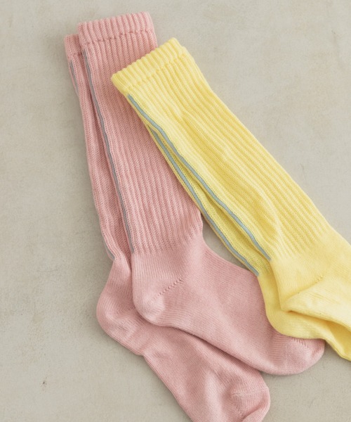 Kastane（カスタネ）の「バックラインソックス（ソックス/靴下・レディース・ライトグレー/サックスブルー/アイボリー/イエロー/ピンク・FREE）」の18枚目の写真