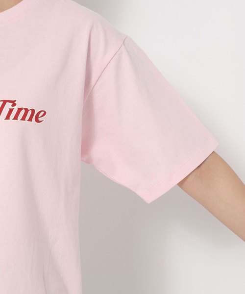 mysty woman(ミスティウーマン)の「グラフィックロゴカラーT 274921(Tシャツ/カットソー・レディース・ネイビー/オフホワイト/ライトピンク/ライトベージュ・FREE)」の15枚目の写真