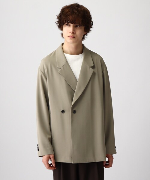 tk.TAKEO KIKUCHI（ティーケータケオキクチ）の「◆フロントカケカエシャツジャケット（テーラードジャケット・メンズ・ブラック/ブルー/サンドベージュ・01/02/03）」の8枚目の写真