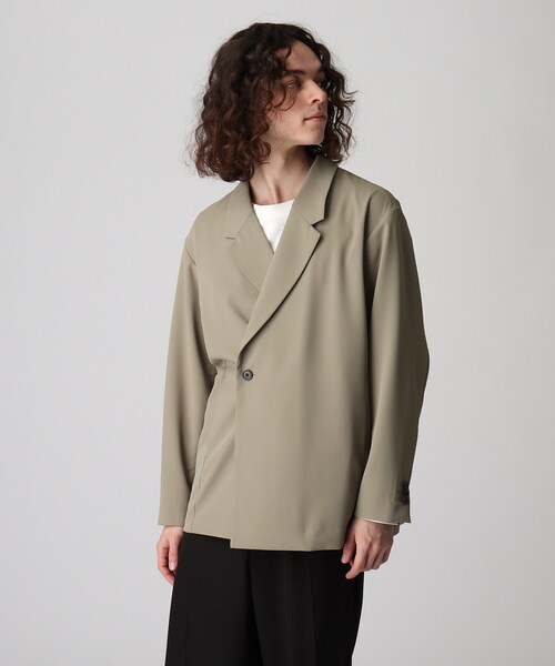 tk.TAKEO KIKUCHI（ティーケータケオキクチ）の「◆フロントカケカエシャツジャケット（テーラードジャケット・メンズ・ブラック/ブルー/サンドベージュ・01/02/03）」の13枚目の写真