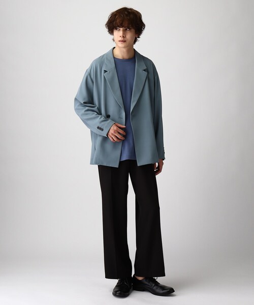 tk.TAKEO KIKUCHI（ティーケータケオキクチ）の「◆フロントカケカエシャツジャケット（テーラードジャケット・メンズ・ブラック/ブルー/サンドベージュ・01/02/03）」の5枚目の写真