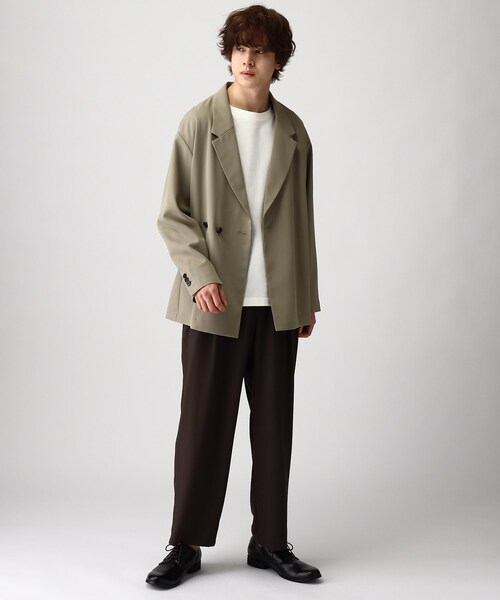 tk.TAKEO KIKUCHI（ティーケータケオキクチ）の「◆フロントカケカエシャツジャケット（テーラードジャケット・メンズ・ブラック/ブルー/サンドベージュ・01/02/03）」の7枚目の写真