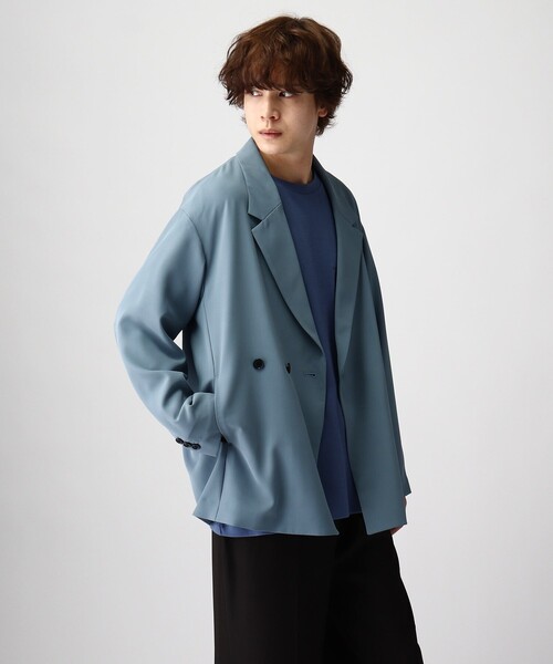 tk.TAKEO KIKUCHI（ティーケータケオキクチ）の「◆フロントカケカエシャツジャケット（テーラードジャケット・メンズ・ブラック/ブルー/サンドベージュ・01/02/03）」の22枚目の写真