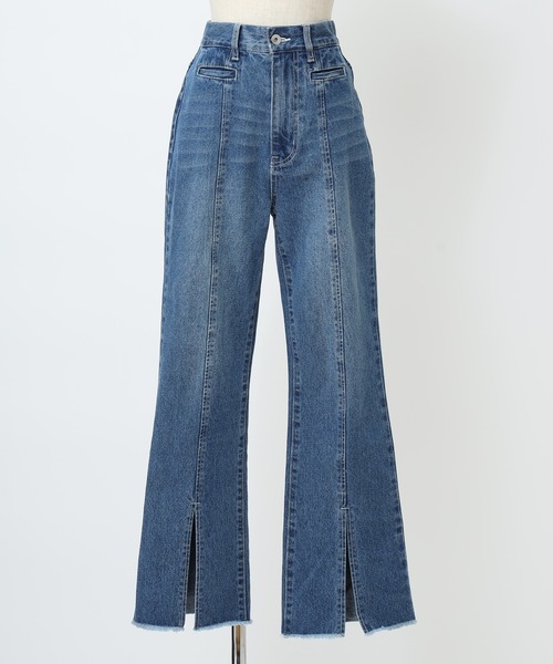 ⭐︎グラムリップス マルチシーム STRETCH フレアデニム （完売） マルチシーム Stretch フレアデニム