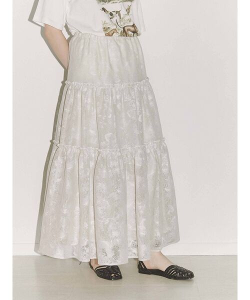 merry jenny(メリージェニー)の「メッシュレースアップshoes(パンプス・レディース・ブラック/オレンジ/ベージュ・MEDIUM/LARGE)」の4枚目の写真