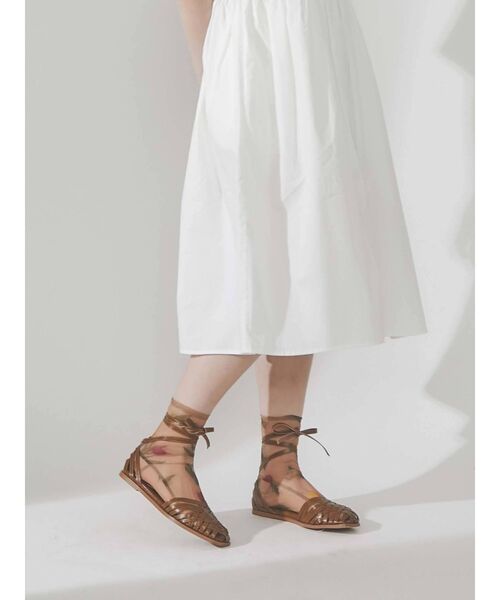 merry jenny(メリージェニー)の「メッシュレースアップshoes(パンプス・レディース・ブラック/オレンジ/ベージュ・MEDIUM/LARGE)」の16枚目の写真