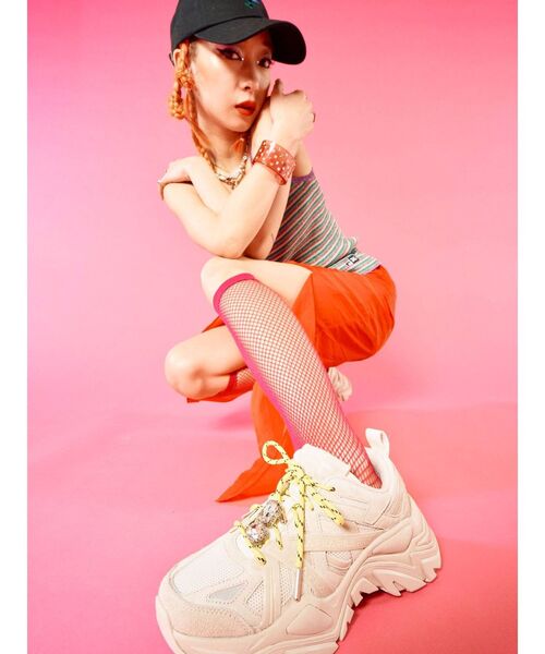 FILA（フィラ）の「FILA スニーカー【コラボ】（スニーカー・レディース・オフホワイト・24.5/23.5/22.5/25.5）」の11枚目の写真