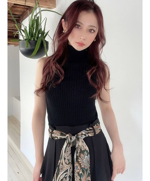 RESEXXY（リゼクシー）の「ハイネックアメスリニットトップス（ニット/セーター・レディース・ベージュ/ブラック/その他1・FREE）」の11枚目の写真