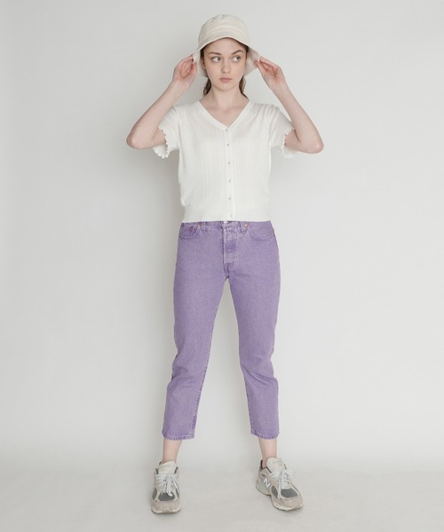 Levi's(リーバイス)の「LEVI'S(R) FRESH 501(R) CROP YD BOTANICAL LAVENDER(デニムパンツ・レディース・マルチ・28inch/24inch/25inch/26inch/27inch/23inch)」の7枚目の写真