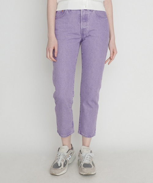 Levi's(リーバイス)の「LEVI'S(R) FRESH 501(R) CROP YD BOTANICAL LAVENDER(デニムパンツ・レディース・マルチ・28inch/24inch/25inch/26inch/27inch/23inch)」の14枚目の写真