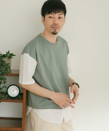 ITEMS URBANRESEARCH | 布帛切り替えTシャツ(Tシャツ/カットソー)