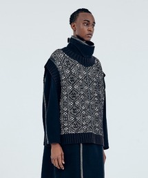 Iroquois | 5G FAIR ISLE JQ KNIT VEST(ニット/セーター)