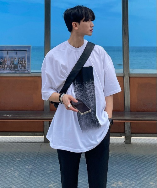 ASCLO(エジュクロ)の「ASCLO Custom Paint Short Sleeve T Shirt(Tシャツ/カットソー・メンズ・ホワイト/ブラック・FREE)」の3枚目の写真