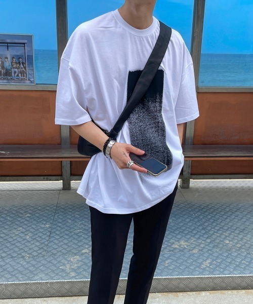 ASCLO(エジュクロ)の「ASCLO Custom Paint Short Sleeve T Shirt(Tシャツ/カットソー・メンズ・ホワイト/ブラック・FREE)」の4枚目の写真