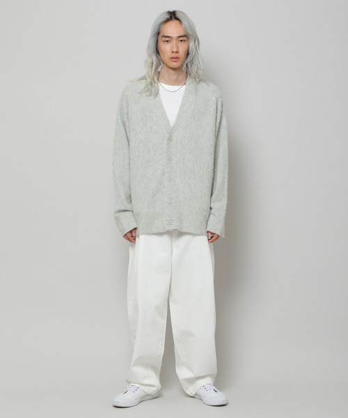 VIVASTUDIO（ビバスタジオ）の「【UNISEX】vivastudio／BRUSHED CARDIGAN　2277056（カーディガン/ボレロ・メンズ・ライトブルー・MEDIUM）」の4枚目の写真