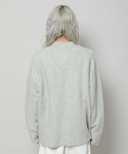 VIVASTUDIO（ビバスタジオ）の「【UNISEX】vivastudio／BRUSHED CARDIGAN　2277056（カーディガン/ボレロ・メンズ・ライトブルー・MEDIUM）」の7枚目の写真