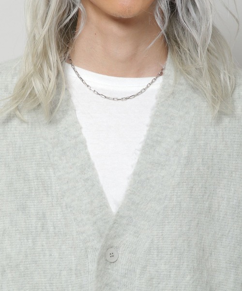 VIVASTUDIO（ビバスタジオ）の「【UNISEX】vivastudio／BRUSHED CARDIGAN　2277056（カーディガン/ボレロ・メンズ・ライトブルー・MEDIUM）」の8枚目の写真